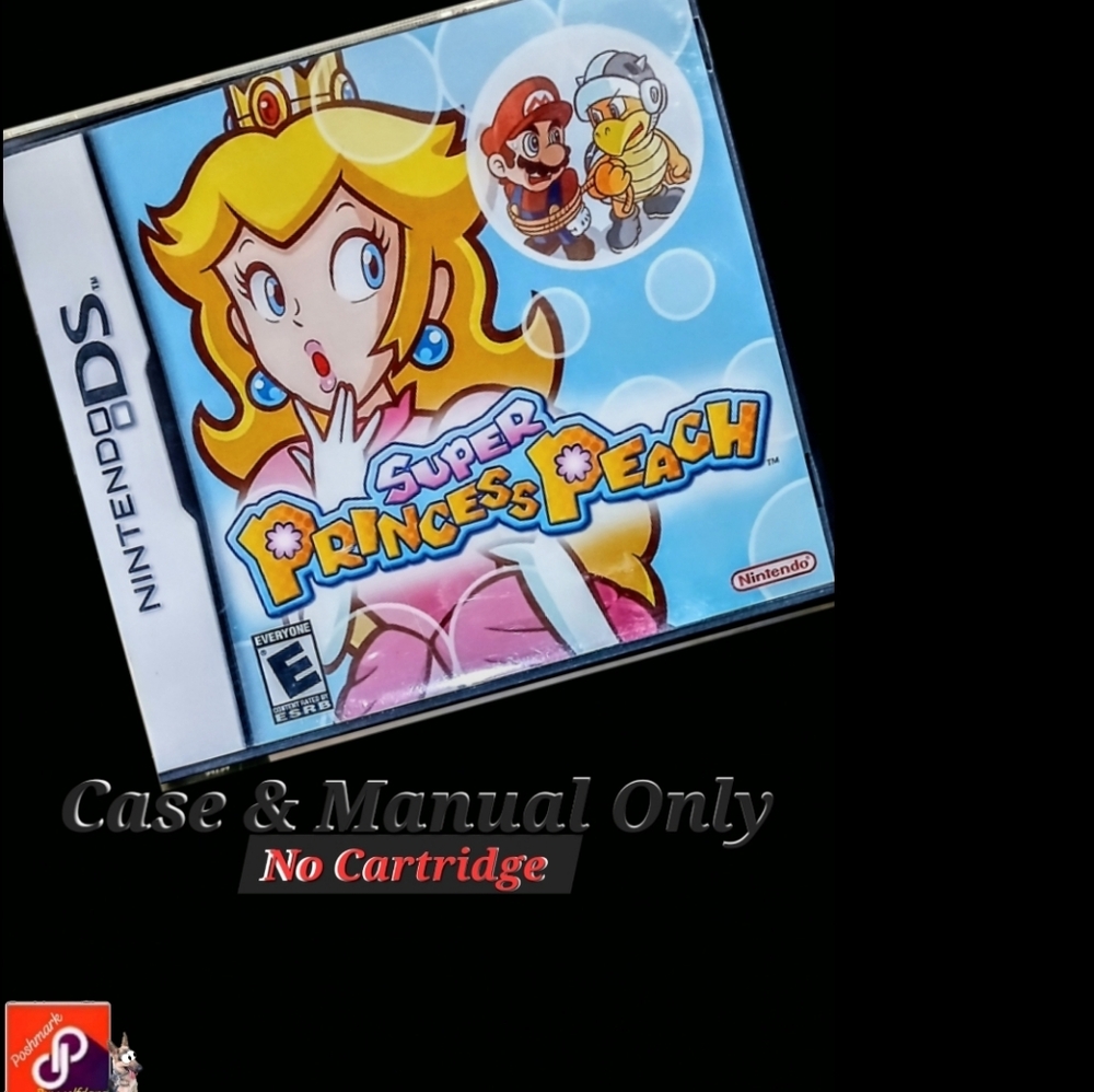 Super Princess Peach For The Nintendo ds -Case and Manual only-